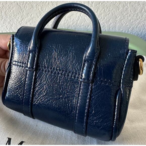 Mulbury | Bayswater brand-engraved leather cross-body bag - Picture 6 of 11